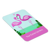 Benutzerdefinierte Text-Flamingo-Liebe Magnet (Rechte Seite)