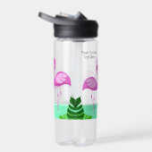 Benutzerdefinierte Text-Flamingo-Liebe Trinkflasche (Rechts)