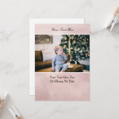 Benutzerdefinierte Text-/Foto-Rose Gold-Imitate Ro Karte (Vorderseite/Rückseite Beispiel)