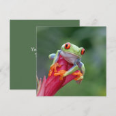 Benutzerdefinierte Text-Frosch-Karte (Vorne/Hinten)