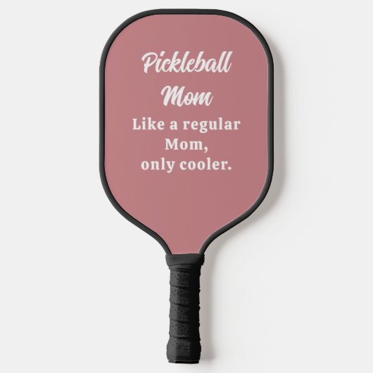 Benutzerdefinierte Text-Funny-Mama Pickleball Schläger (Rückseite)
