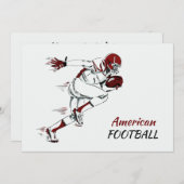 Benutzerdefinierte Text-Fußball-Party Einladung (Vorne/Hinten)