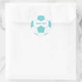 Benutzerdefinierte Text-Fußball Runder Aufkleber (Tasche)