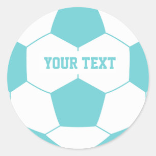 Benutzerdefinierte Text-Fußball Runder Aufkleber