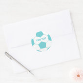 Benutzerdefinierte Text-Fußball Runder Aufkleber (Umschlag)