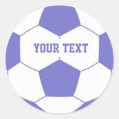 Benutzerdefinierte Text-Fußball Runder Aufkleber (Vorderseite)