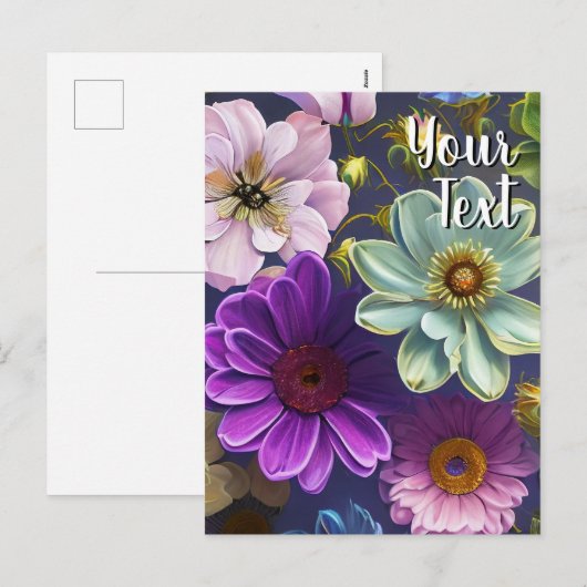 Benutzerdefinierte Text-gemischte Blume 13 Vorlage (Vorne/Hinten)