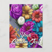 Benutzerdefinierte Text-gemischte Blume 24 Vorlage (Vorderseite)