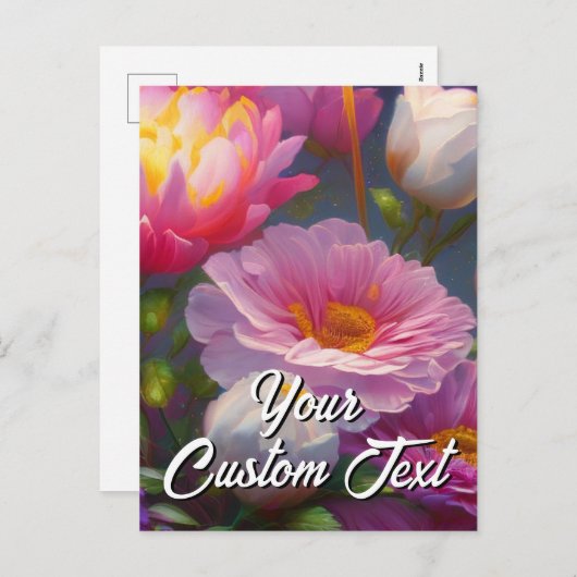 Benutzerdefinierte Text-gemischte Blume 26 Vorlage (Vorne/Hinten)