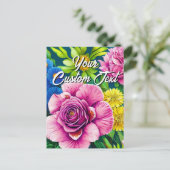 Benutzerdefinierte Text-gemischte Blume 28 Vorlage (Stehend Vorderseite)