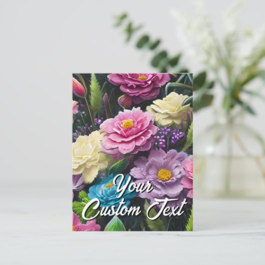 Benutzerdefinierte Text-gemischte Blume 30 Vorlage (Stehend Vorderseite)