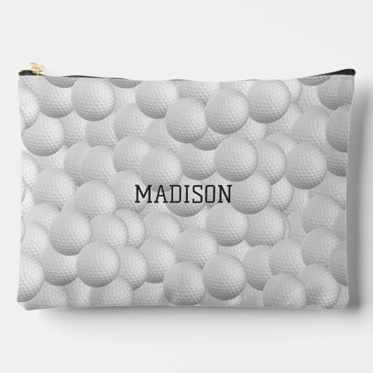 Benutzerdefinierte Text-Golf-Bälle Zubehörtasche (Vorderseite)