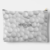 Benutzerdefinierte Text-Golf-Bälle Zubehörtasche (Rückseite)