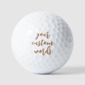 Benutzerdefinierte Text-Golf-Balls für Trauzeugen Golfball (Vorderseite)