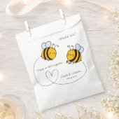 Benutzerdefinierte Text Happy Liebe Bienen Geschenktütchen (Ausgeschnitten)