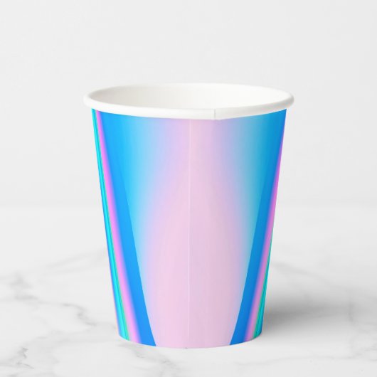 Benutzerdefinierte Text-Holografie-Irisierend Y2K- Pappbecher (Rechts)