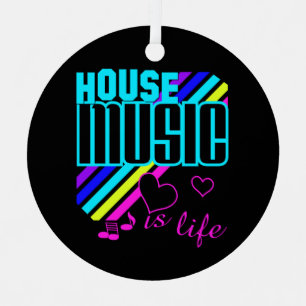 Benutzerdefinierte Text House-Musik Ornament Aus Metall