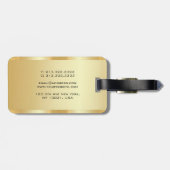 Benutzerdefinierte Text-Imitat Gold-Vorlage für me Gepäckanhänger (Rückseite horizontal)