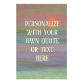 Benutzerdefinierte Text inspirierende Wandkunst Fotodruck (Vorne)