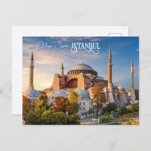 Benutzerdefinierte Text-Istanbul-Postkarte Postkarte (Vorne/Hinten)