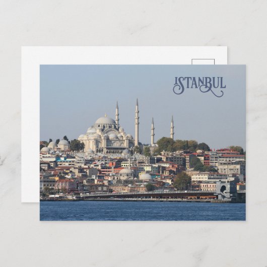 Benutzerdefinierte Text-Istanbul-Postkarte Postkarte (Vorne/Hinten)
