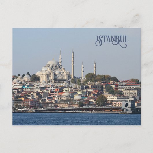Benutzerdefinierte Text-Istanbul-Postkarte Postkarte (Vorderseite)