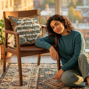 Benutzerdefinierte Text Khatam Marquetry Persische Kissen