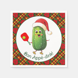 Benutzerdefinierte Text-Kundgebung von Santa Pickl Serviette