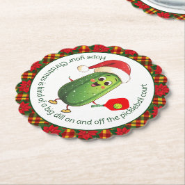 Benutzerdefinierte Text-Kundgebung von Santa Pickl Untersetzer