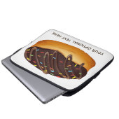 Benutzerdefinierte Text-Laptop-Ärmel von Donut Ill Laptopschutzhülle (Vorne Knopf)