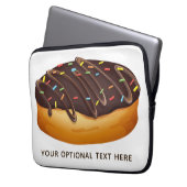 Benutzerdefinierte Text-Laptop-Ärmel von Donut Ill Laptopschutzhülle (Vorderseite Links)