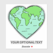 Benutzerdefinierte Text-Liebe Aufkleber (Blatt)