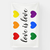 Benutzerdefinierte Text-Liebe ist Liebe LGBT-Rainb Banner (Vertikal)