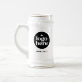 Benutzerdefinierte Text-Logo-Bierstein-Tasse mit M Bierglas (Links)
