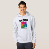 Benutzerdefinierte Text-Logo-Doppelseiten-Sicherhe Hoodie (Vorne ganz)
