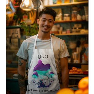Benutzerdefinierte Text-Mushroom-Lover-Schürze Schürze
