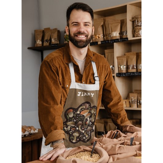 Benutzerdefinierte Text-Mushroom-Lover-Schürze Schürze