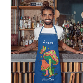 Benutzerdefinierte Text-Mushroom-Lover-Schürze Schürze