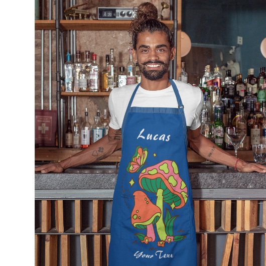 Benutzerdefinierte Text-Mushroom-Lover-Schürze Schürze