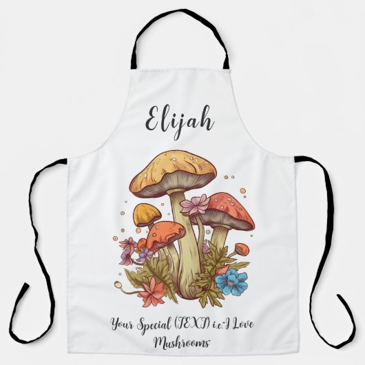 Benutzerdefinierte Text-Mushroom-Lover-Schürze Schürze (Vorderseite)