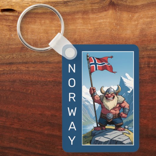 Benutzerdefinierte Text-Norwegische Trolle Schlüsselanhänger (Vorderseite)