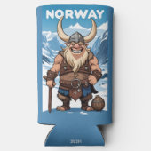 Benutzerdefinierte Text-Norwegische Trolle Selters Dosenkühler (Rückseite)