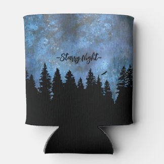 Benutzerdefinierte Text Pine Forest Night Dosenkühler