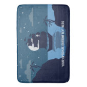 Benutzerdefinierte Text Pirate Ship Badematte (Vorderseite Vertikal)