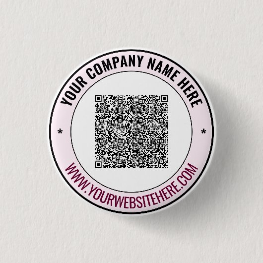 Benutzerdefinierte Text-QR-Code-Werbeschaltflächen Button (Vorderseite)