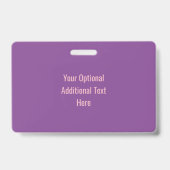 Benutzerdefinierte Text rosa Flamingos-Abzeichen Ausweis (Rückseite)