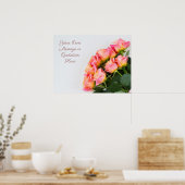 Benutzerdefinierte Text-Rose Poster (Küche)
