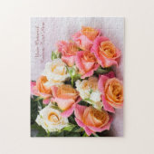 Benutzerdefinierte Text-Rose Puzzle (Vertikal)