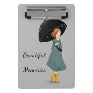 Benutzerdefinierte Text schöne Erinnerungen niedli Mini Klemmbrett