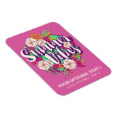 Benutzerdefinierte Text-Summer-Vibes Magnet (Rechte Seite)